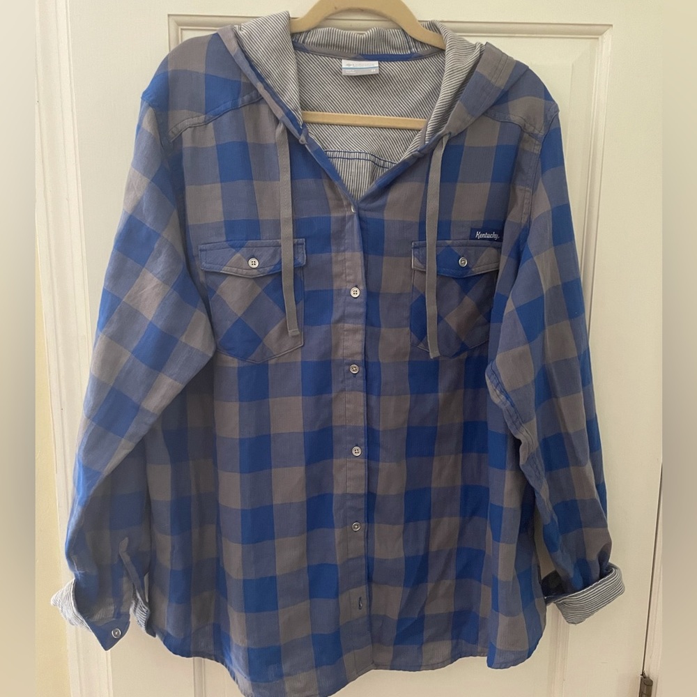 COLUMBIA UK Kentucky College Hooded  Lined Shirt / Jacket Wildcats Women's 2XL